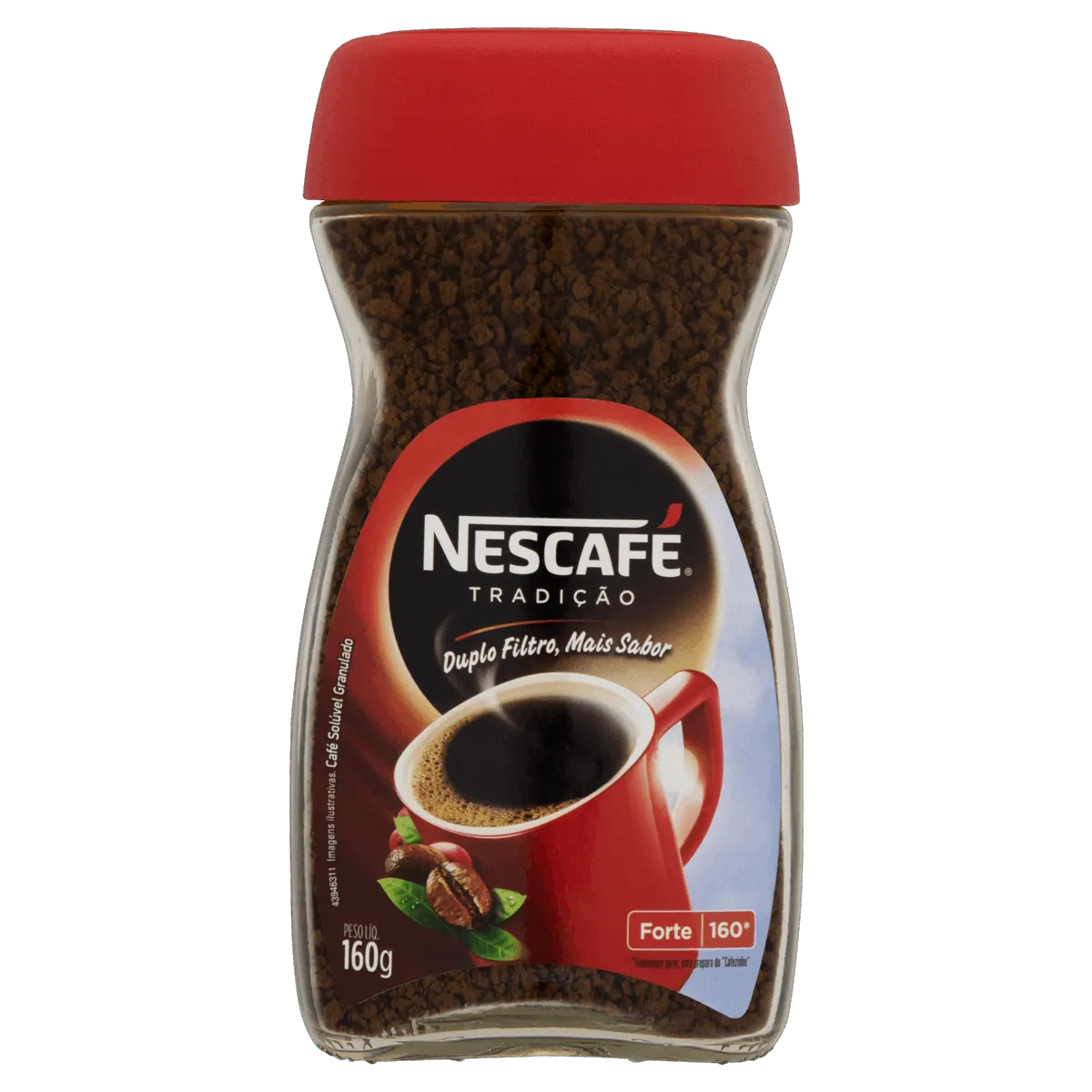 Café Solúvel Granulado Forte Nescafé Tradição Vidro 160g