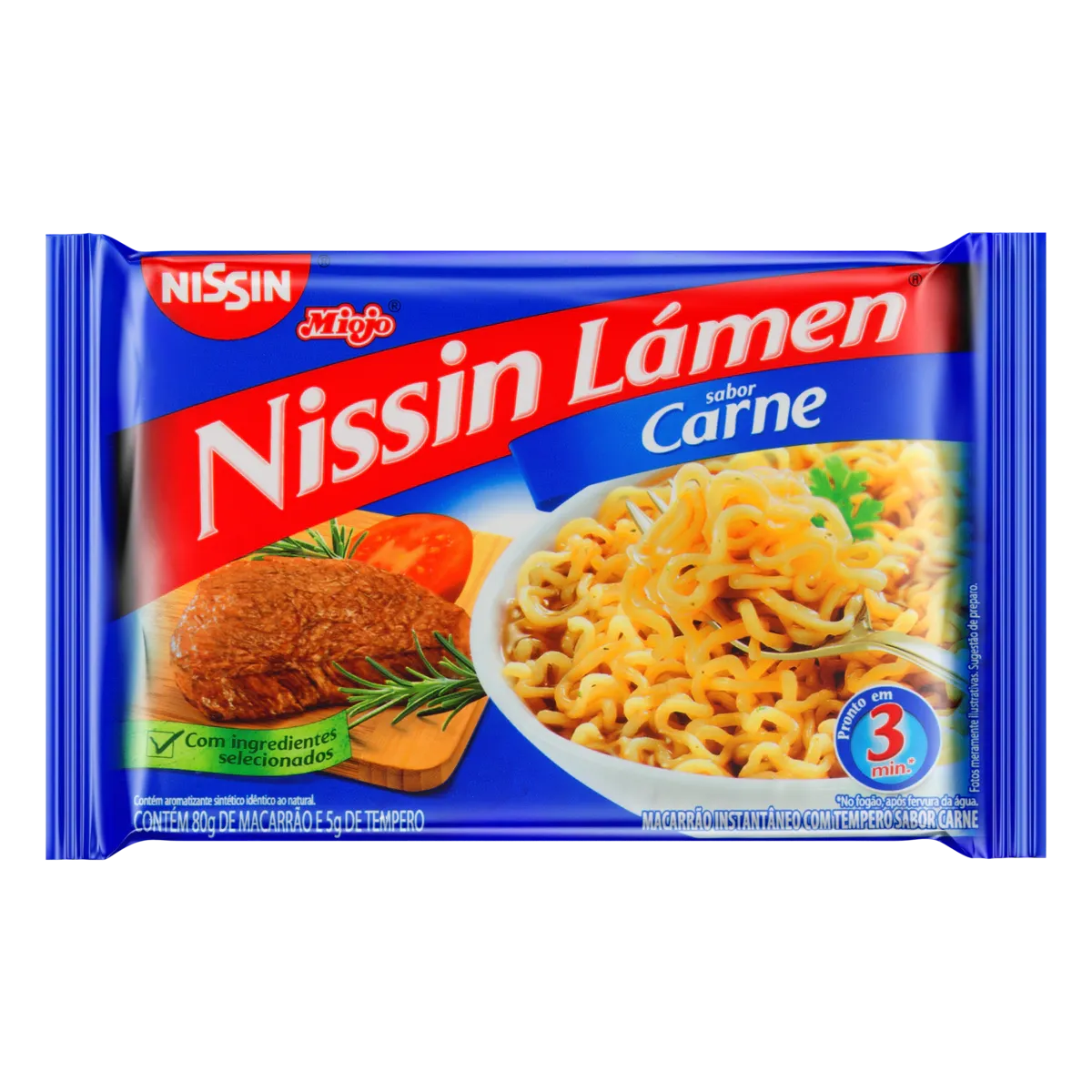 Miojo Nissin Lámen Carne 85g