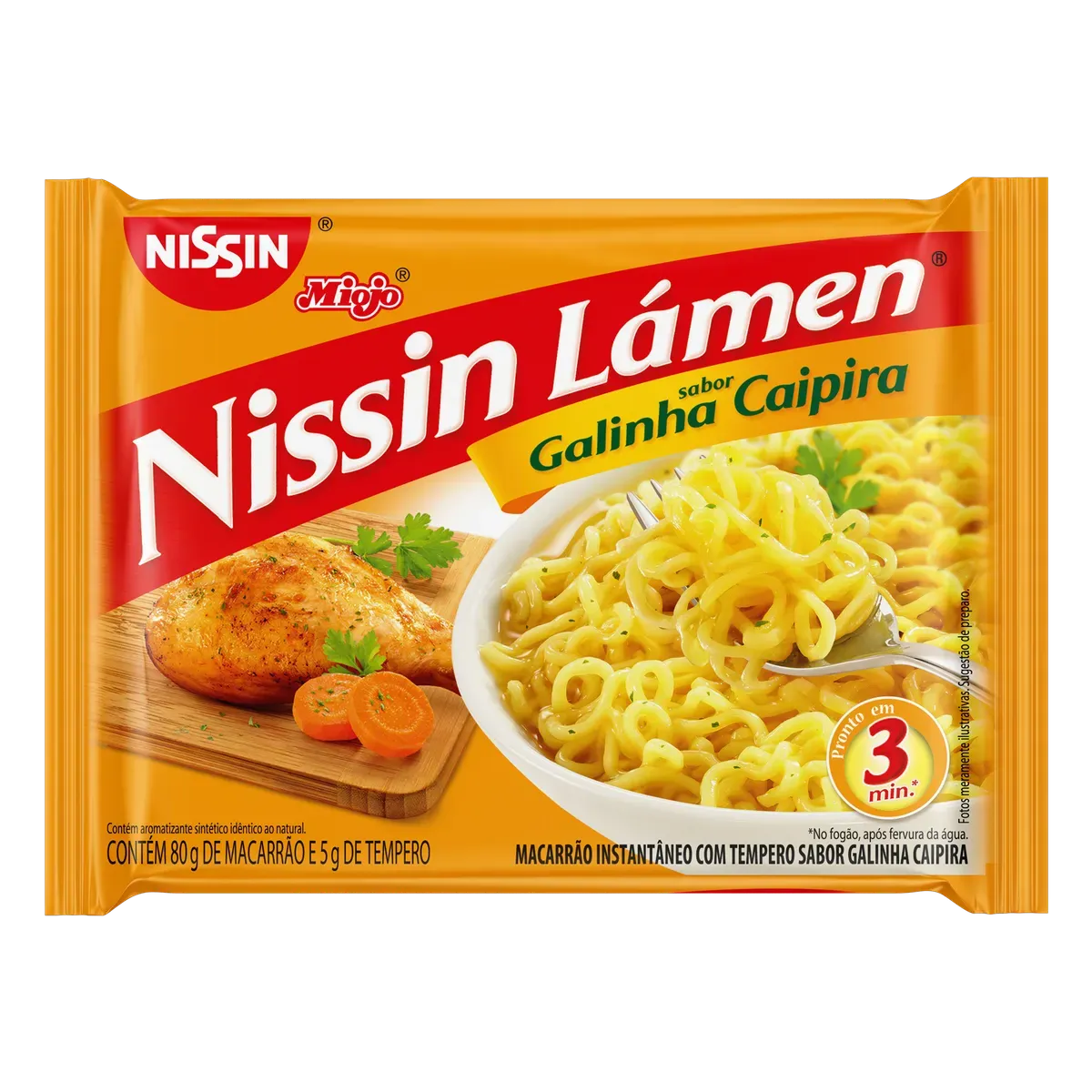 Miojo Galinha Caipira Nissin 85g