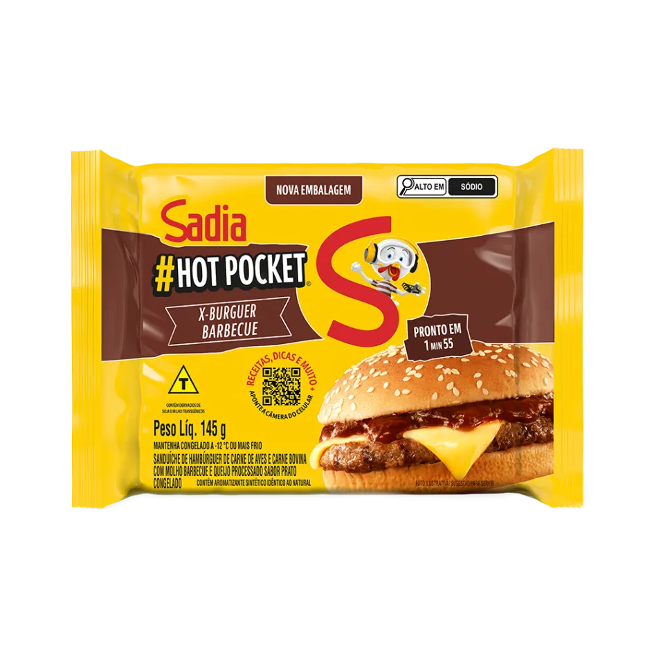 Hot Pocket X-Burguer Barbecue Sadia 145g