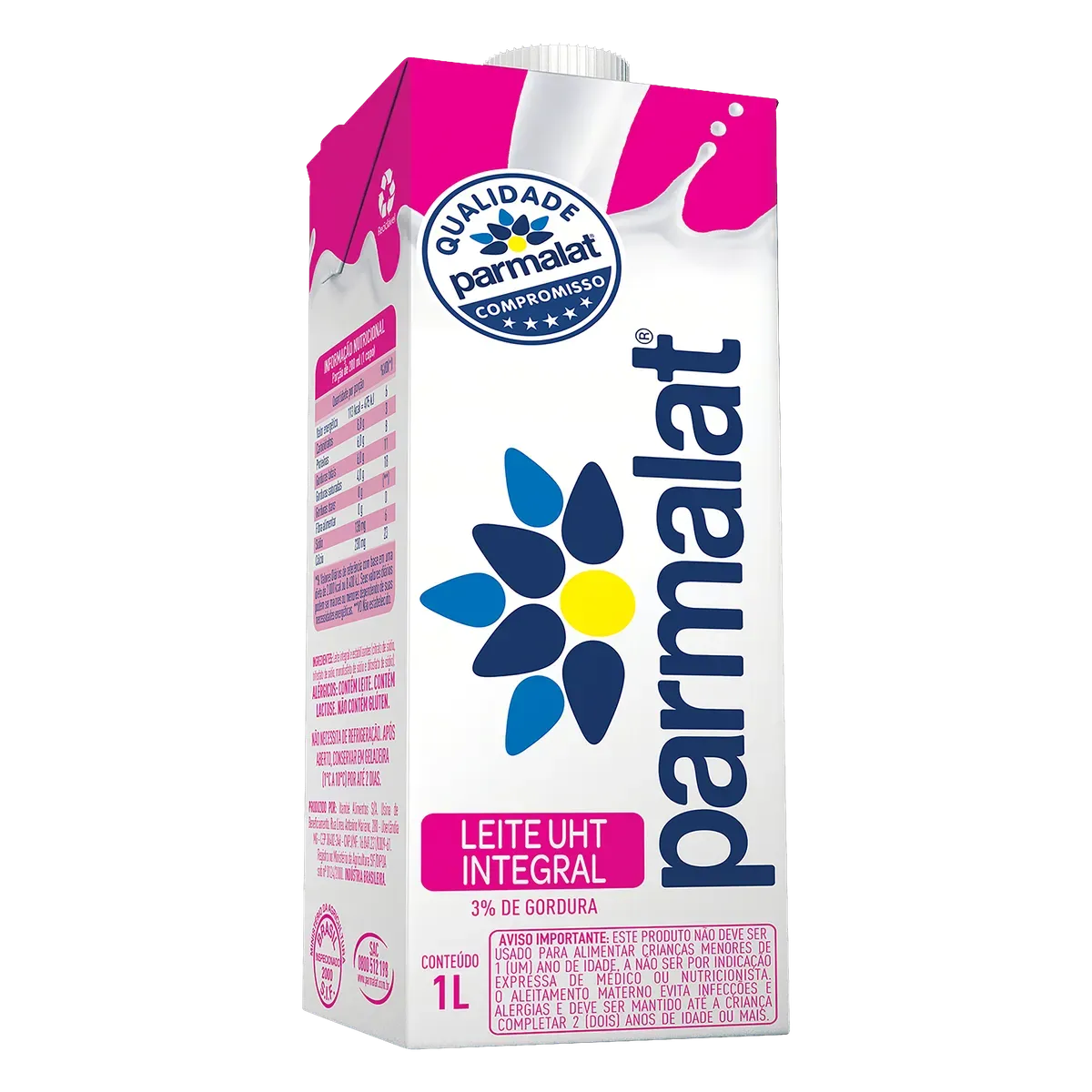 Leite Longa Vida Integral Parmalat 1l