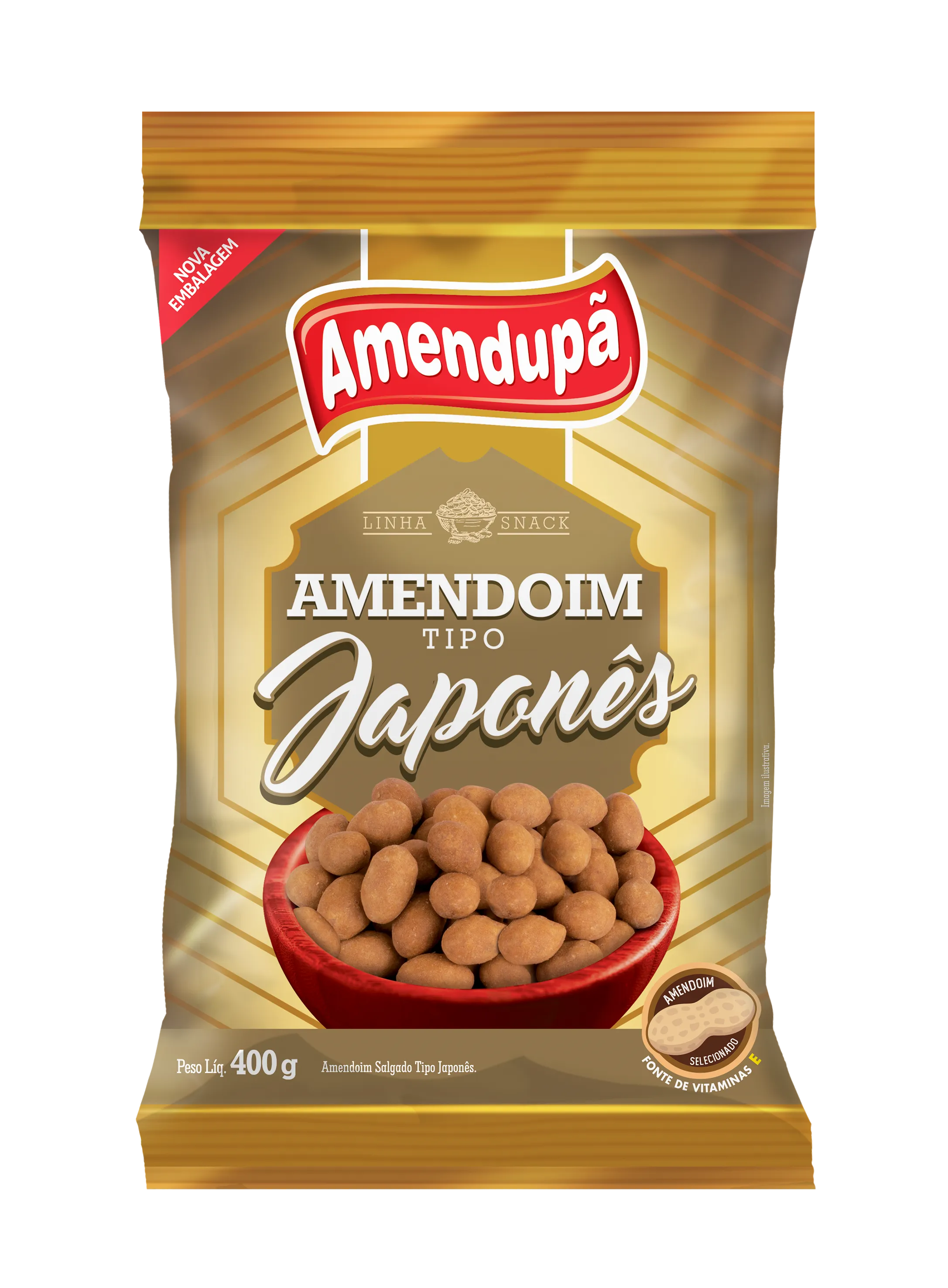 Amendoim Salgado Japonês Amendupa 60g